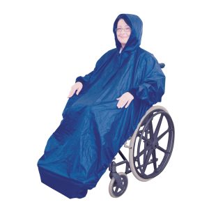 Fleece lined wheelchair mac with sleeves